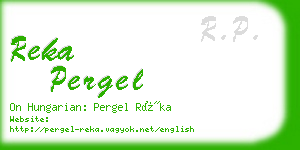 reka pergel business card